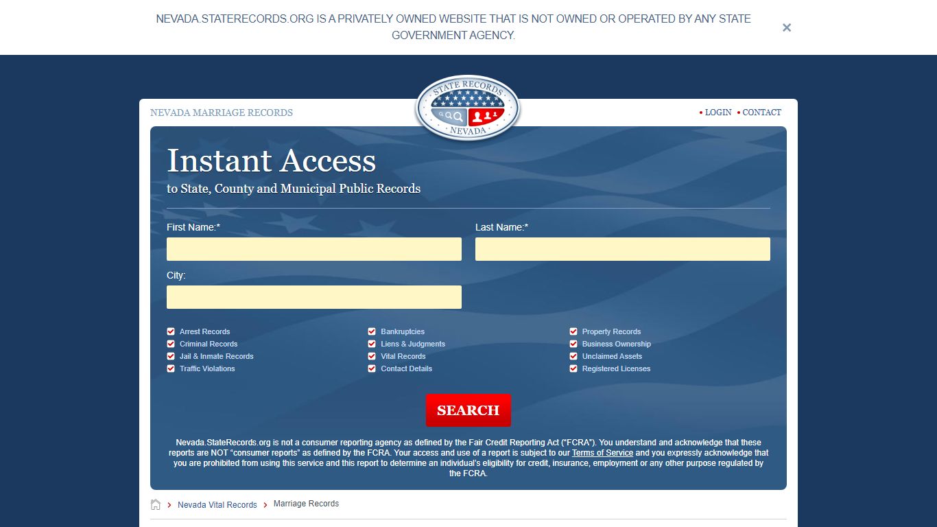 How to Find Nevada Marriage Records | StateRecords.org